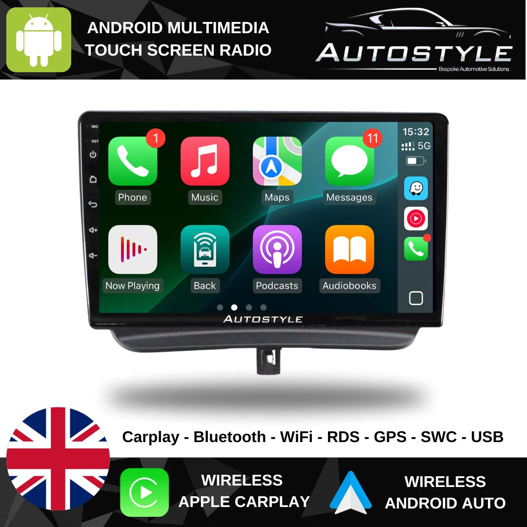 Ford Transit Courier Apple Carplay / Android Auto 9" Stereo Upgrade (2014-2018)
