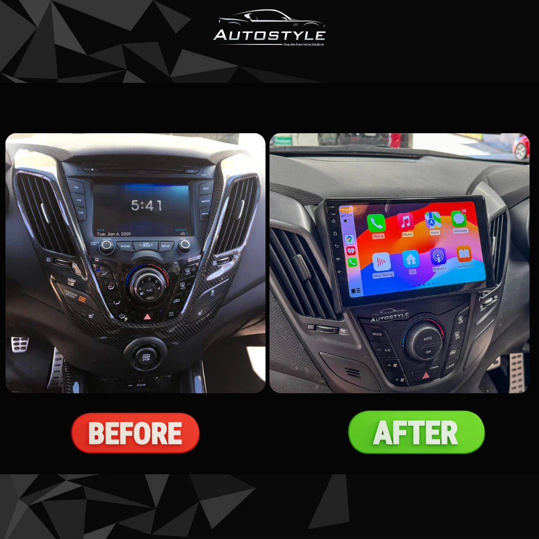 Hyundai Veloster FS Apple Carplay / Android Auto 9" Stereo Upgrade 2011-2017