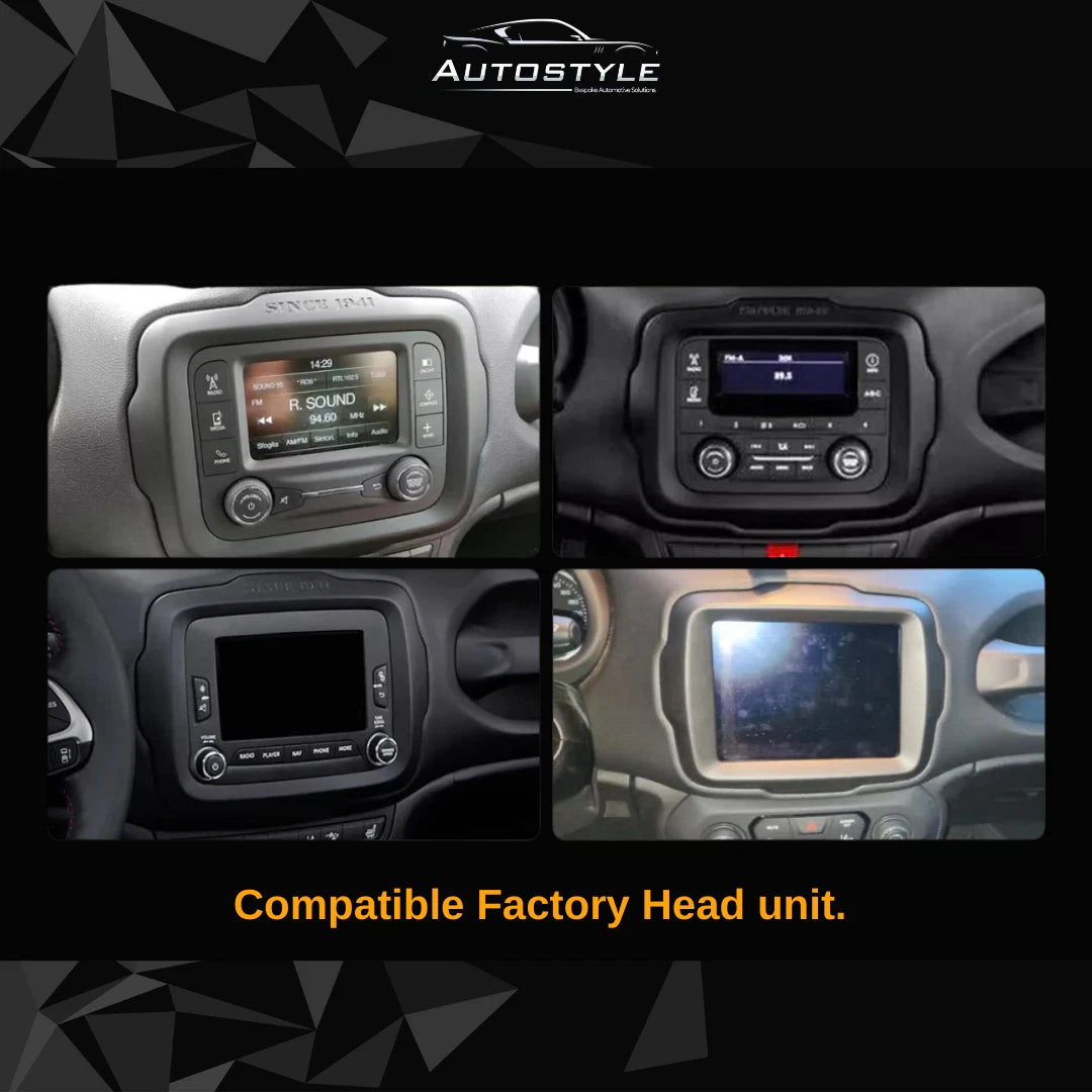 Jeep Renegade Apple Carplay / Android Auto 10" Stereo Upgrade 2014-2021