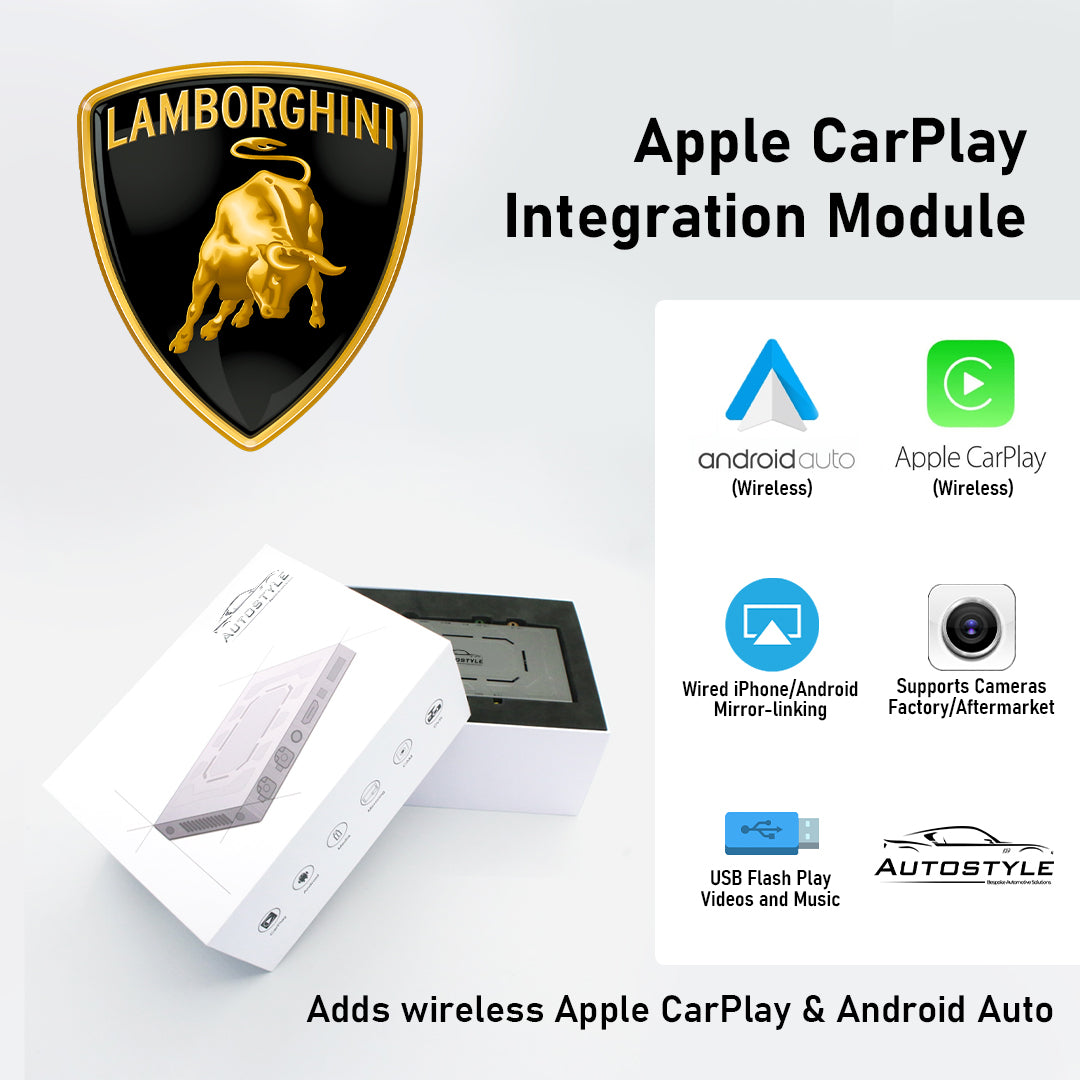 Wireless Apple CarPlay/Android Auto for Lamborghini Aventador with MMI 3G