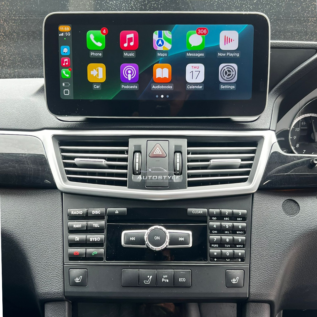Mercedes-Benz E Class C207/A207 (2010-2016) Apple CarPlay Android Auto 10.25" Touch Screen RHD 2-Door Coupe