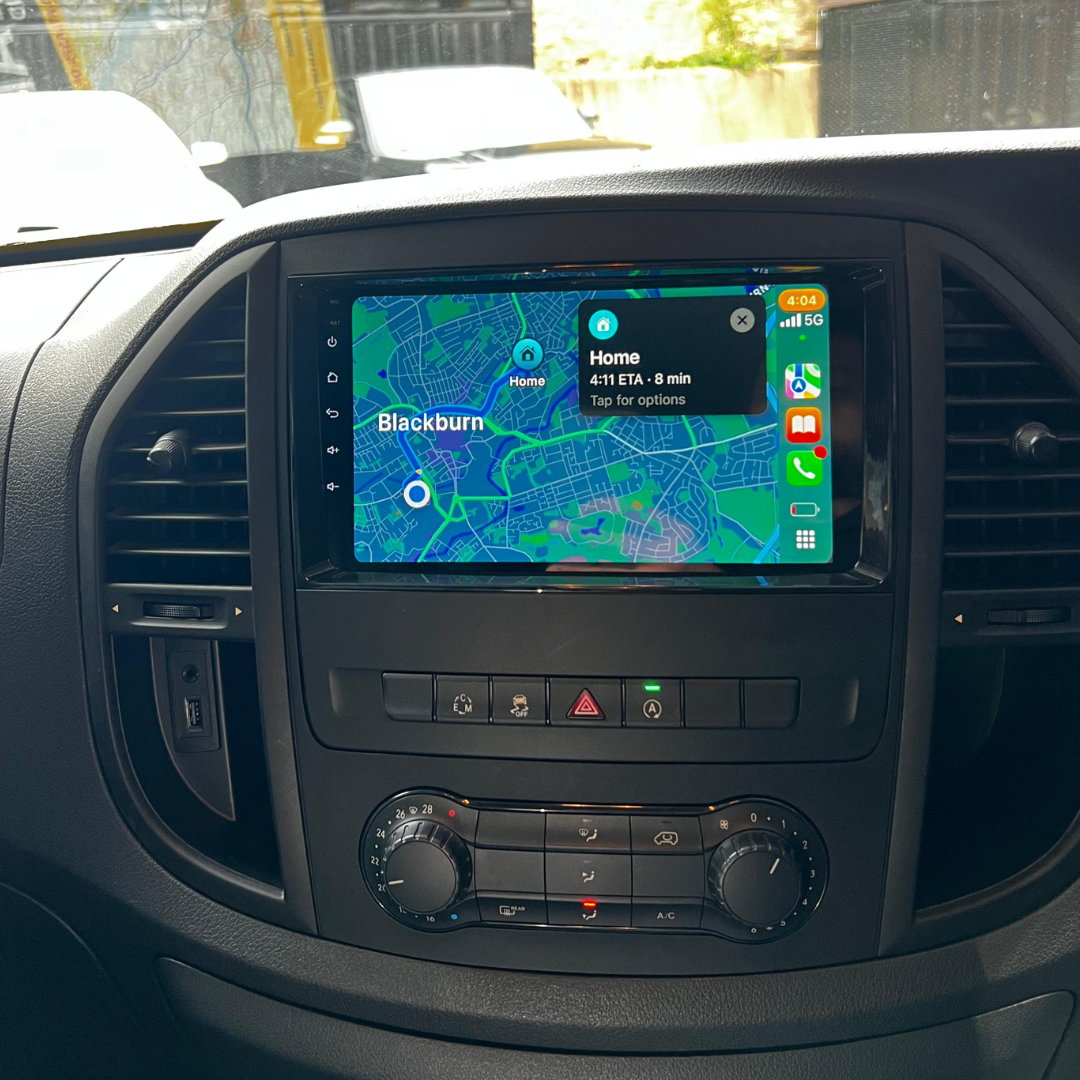 Mercedes-Benz Vito Apple Carplay / Android Auto 9" Stereo Upgrade (2014-23)