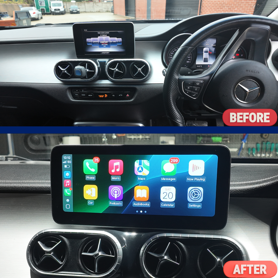 Mercedes-Benz X Class W470 (2015-2021) Apple CarPlay Android Auto 10.25" Touch Screen