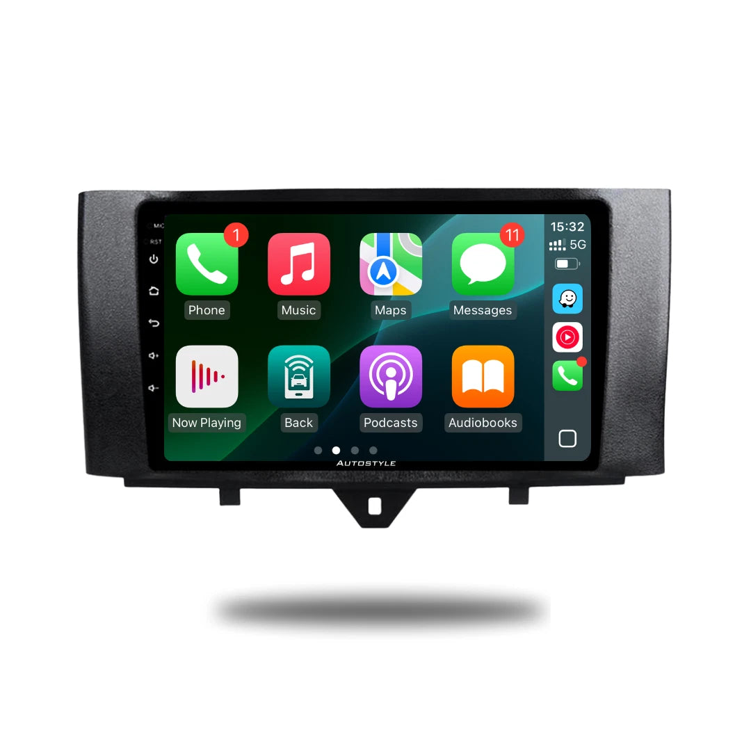 Mercedes-Benz Smart forTwo Apple Carplay / Android Auto 9" Stereo Upgrade 2010-2014