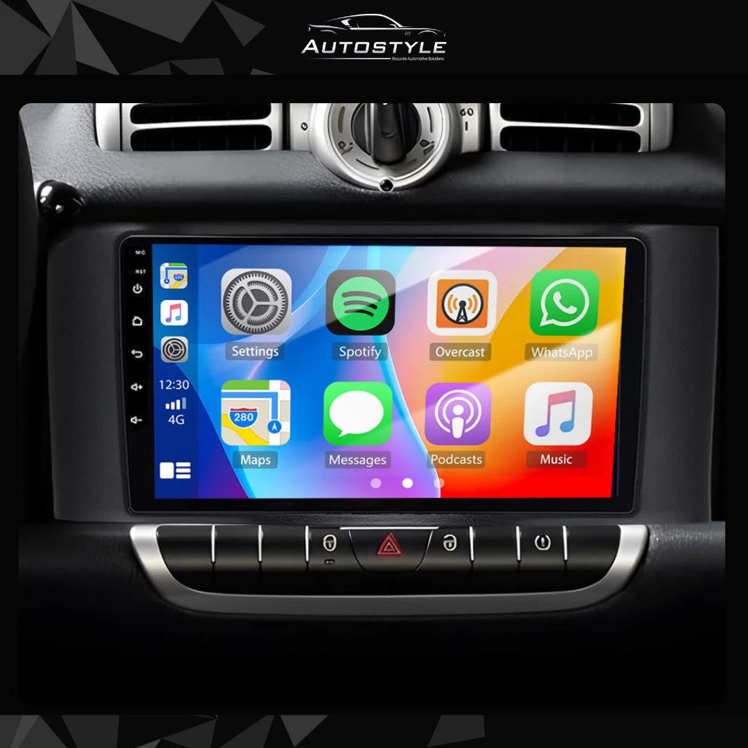 Mercedes-Benz Smart forTwo Apple Carplay / Android Auto 9" Stereo Upgrade 2010-2014