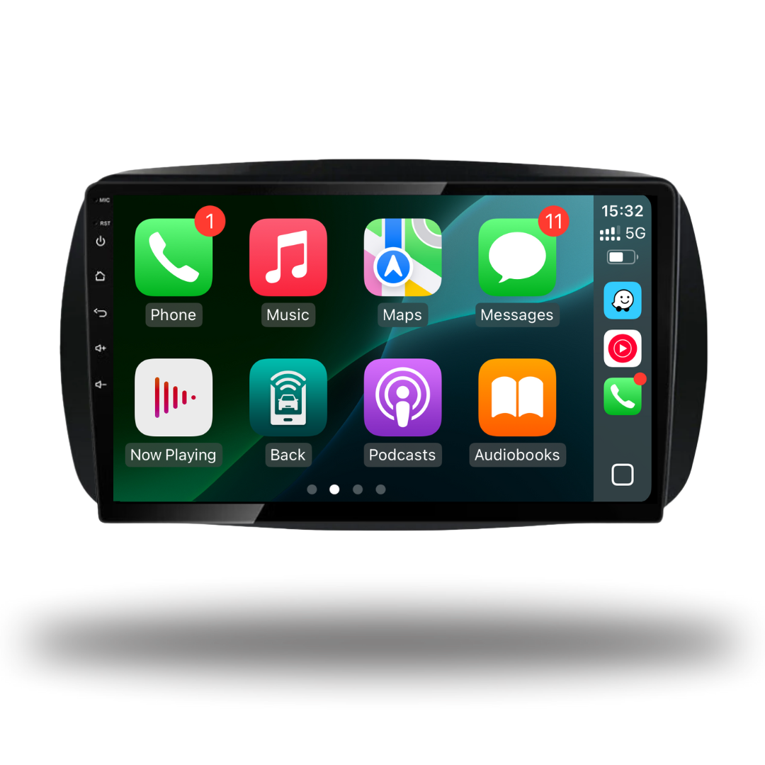 Mercedes-Benz Smart for Two/Four Apple Carplay / Android Auto 9" Stereo Upgrade