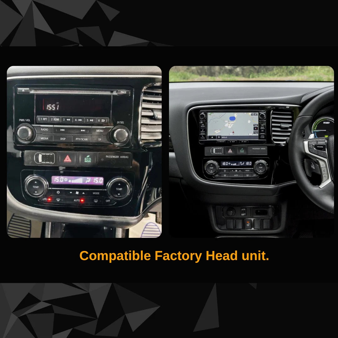 Mitsubishi Outlander Apple Carplay / Android Auto 9" Stereo Upgrade