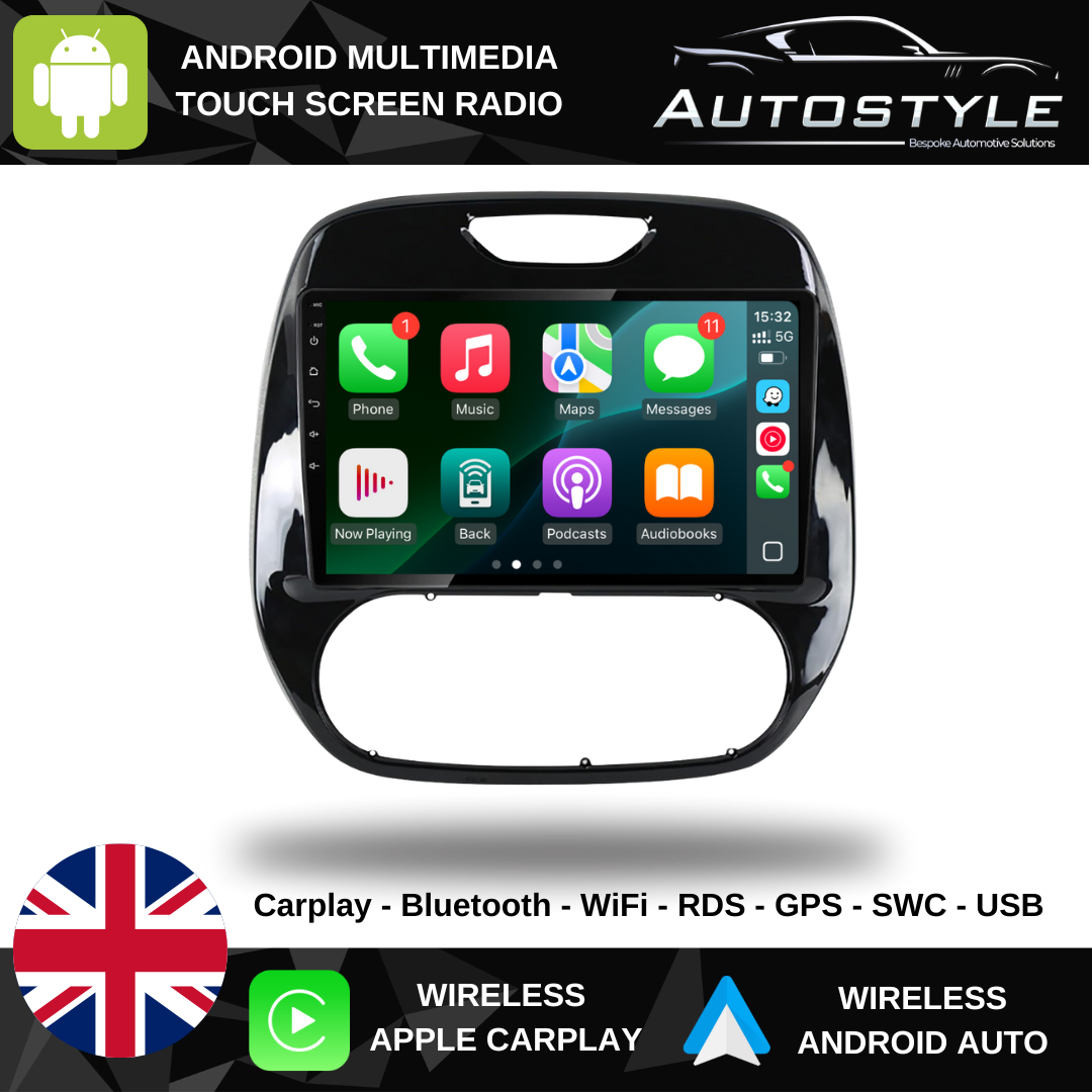 Renault Captur Kaptur Apple Carplay / Android Auto 9" Stereo Upgrade 2011-2019
