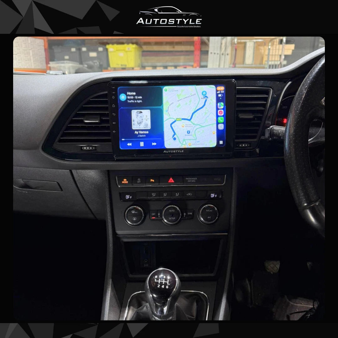 SEAT Leon Apple Carplay / Android Auto 9" Stereo Upgrade 2012-2020