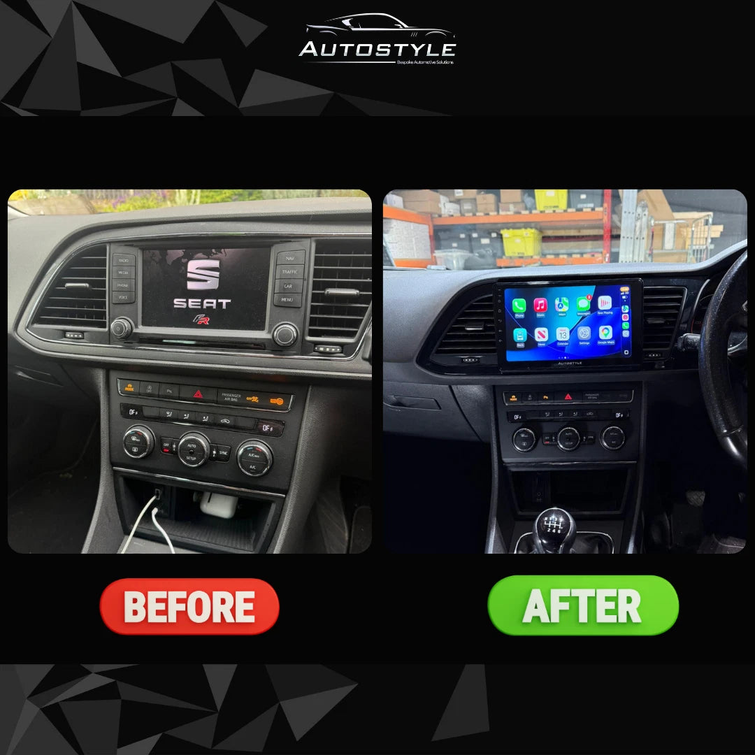 SEAT Leon Apple Carplay / Android Auto 9" Stereo Upgrade 2012-2020