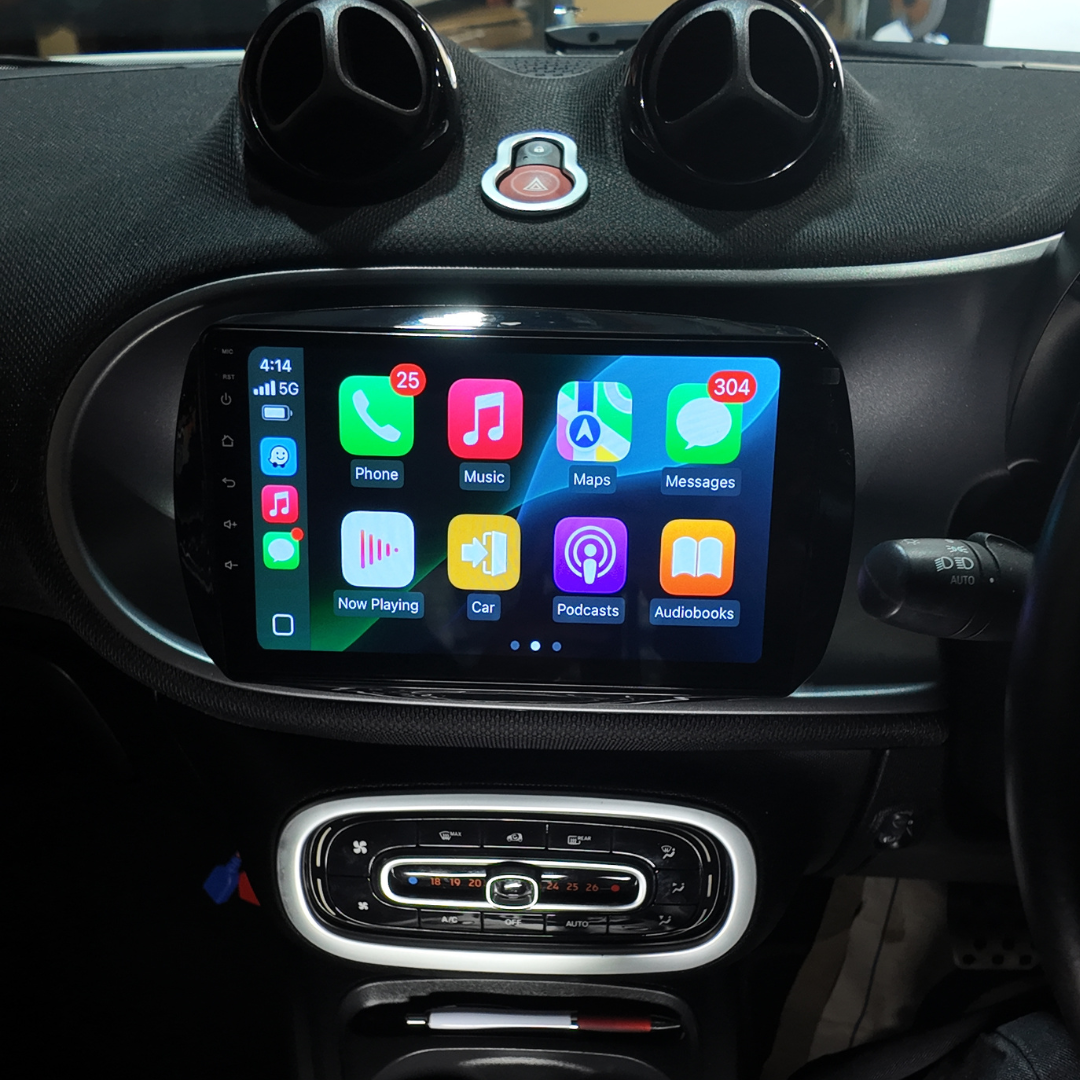 Mercedes-Benz Smart for Two/Four Apple Carplay / Android Auto 9" Stereo Upgrade