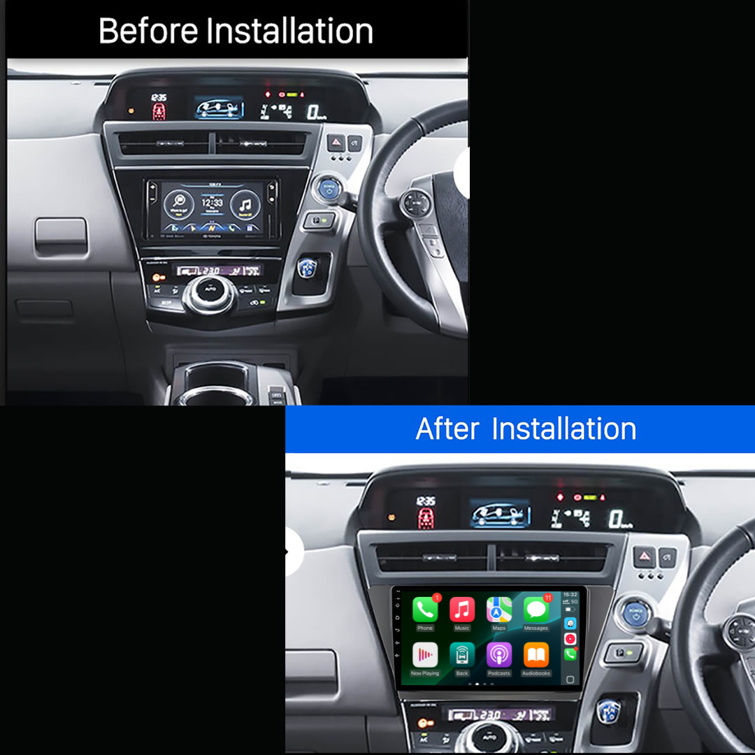 Toyota Prius Plus V Alpha Apple Carplay / Android Auto 9" Stereo Upgrade (2011- 2021)