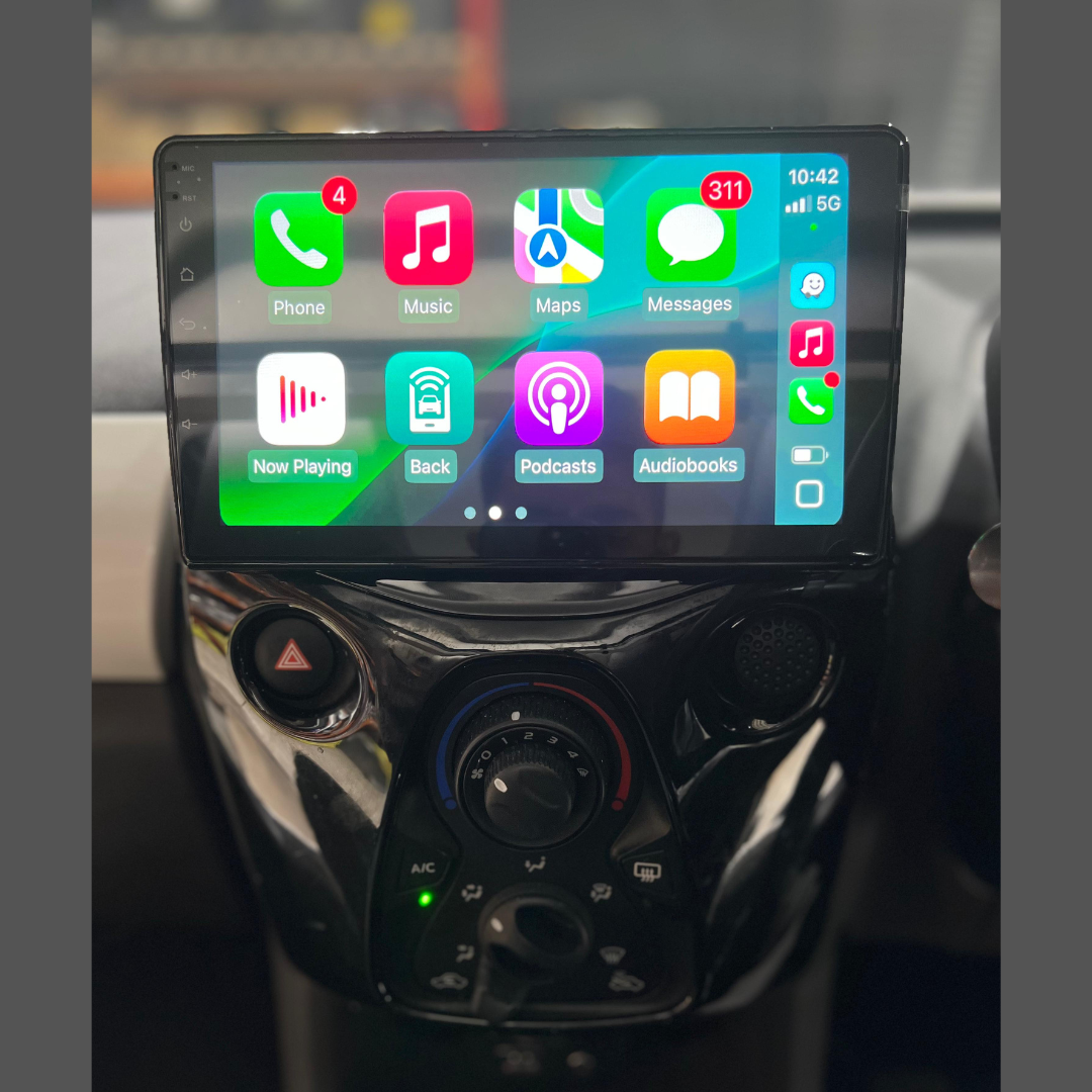 Autoradio Android 15 Pour Toyota Aygo / Peugeot 108 / Citroën C1 (2014-2020) – Écran Tactile 10", CarPlay/Android Auto Sans Fil, GPS, Caméra De Recul