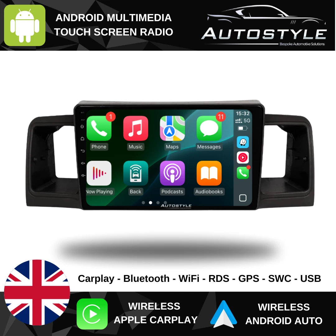 Toyota Corolla E130 E120 Apple Carplay / Android Auto 9" Stereo Upgrade 2002-
