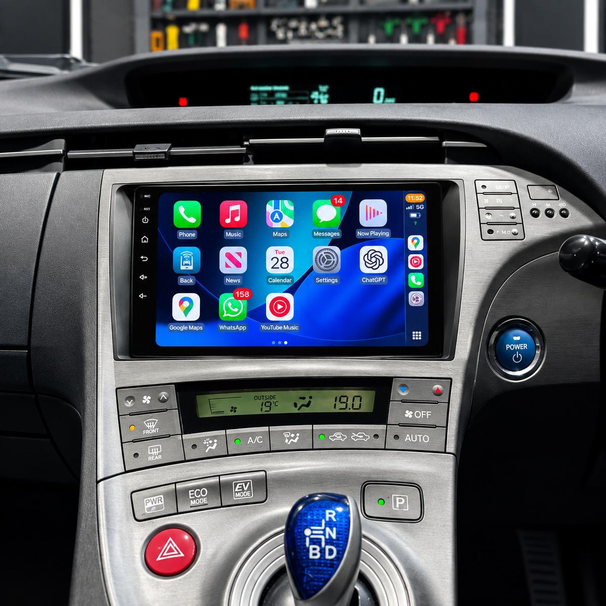 Toyota Prius XW30 Apple Carplay / Android Auto 9" Stereo Upgrade (2009 -2015)