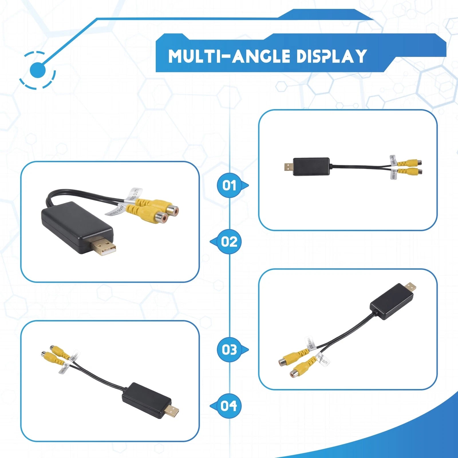 Video Output USB Adapter for Car Android Screen CVBS HDMI