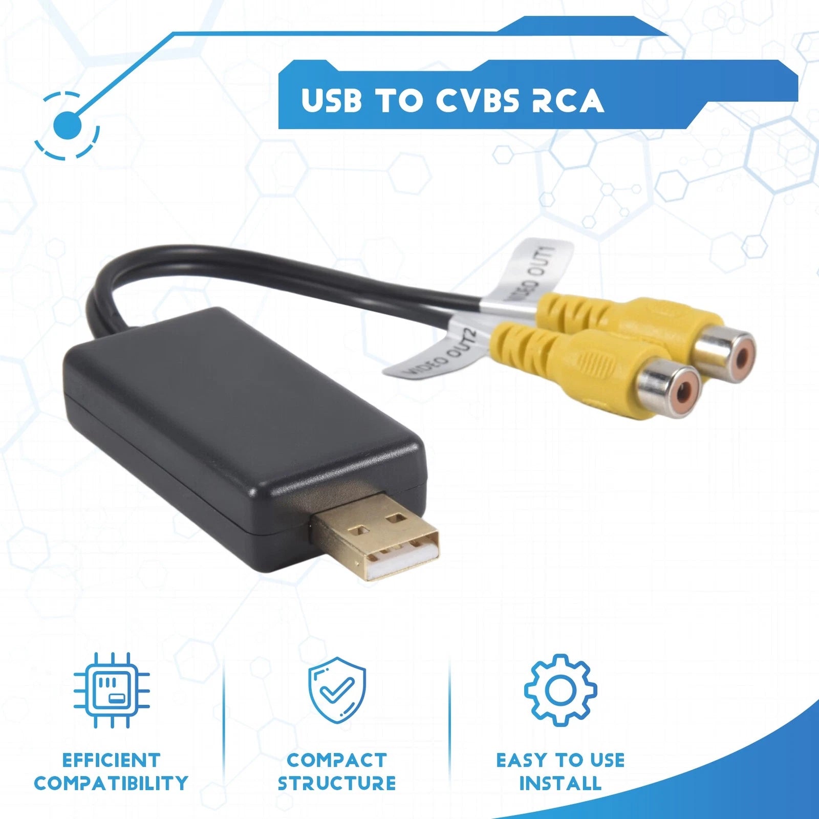 Video Output USB Adapter for Car Android Screen CVBS HDMI