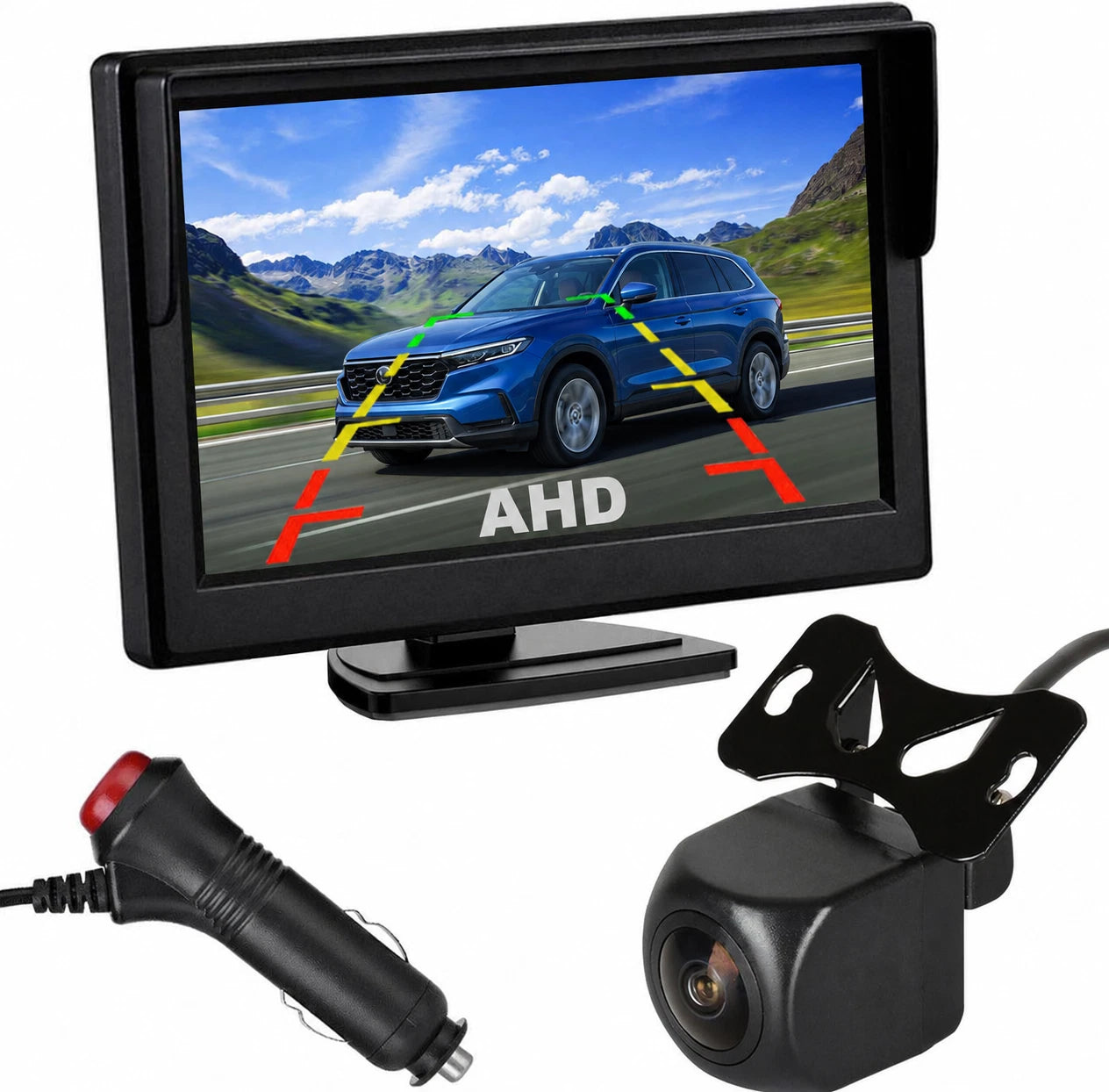 Universal DIY Reverse Camera KIT 5" AHD Monitor Screen & Waterproof HD Reverse Camera