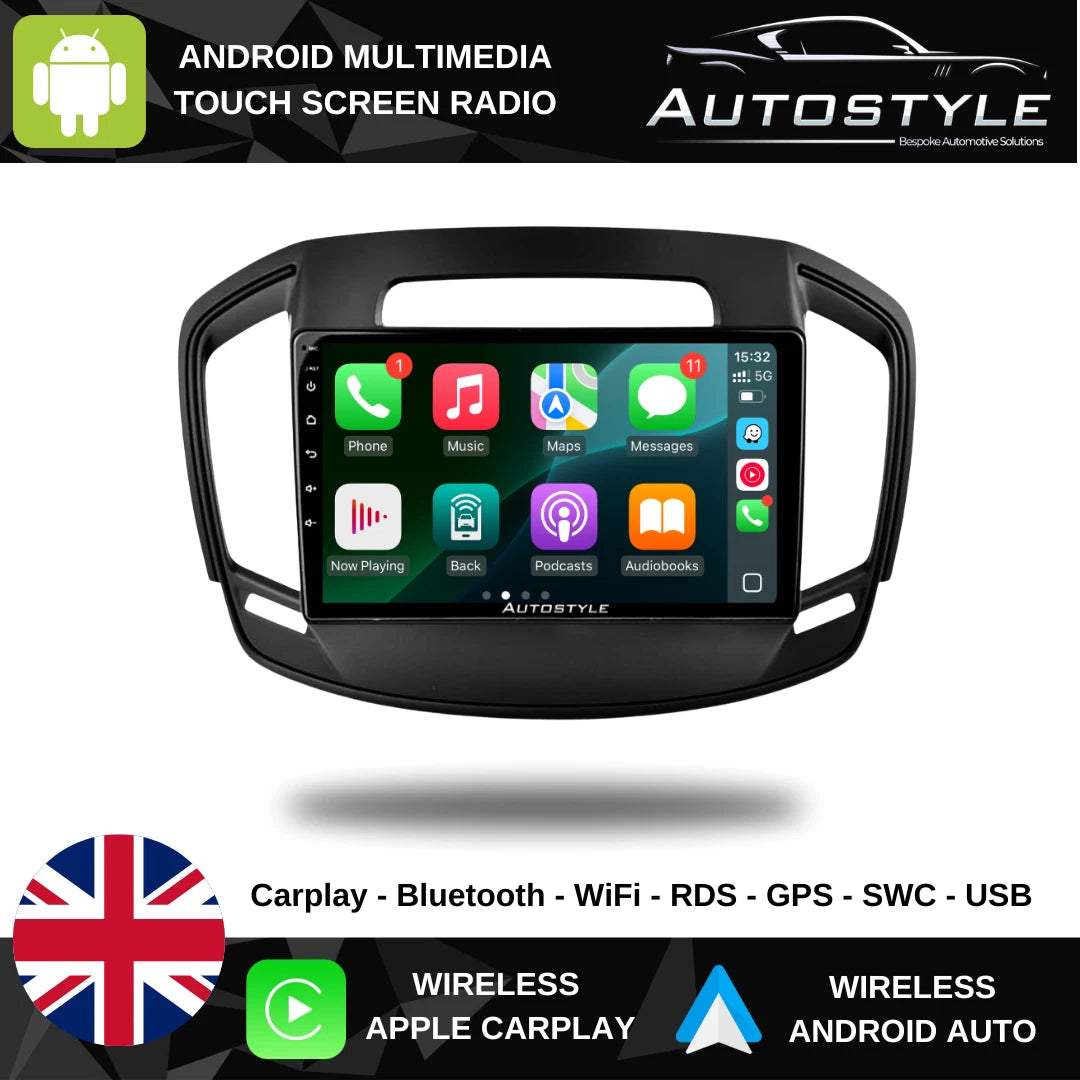 Vauxhall Insignia Apple Carplay / Android Auto 9" Stereo Upgrade 2014-2017