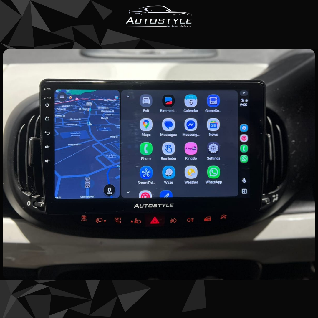 Fiat 500L Apple Carplay / Android Auto 10" Stereo Upgrade 2012-2022