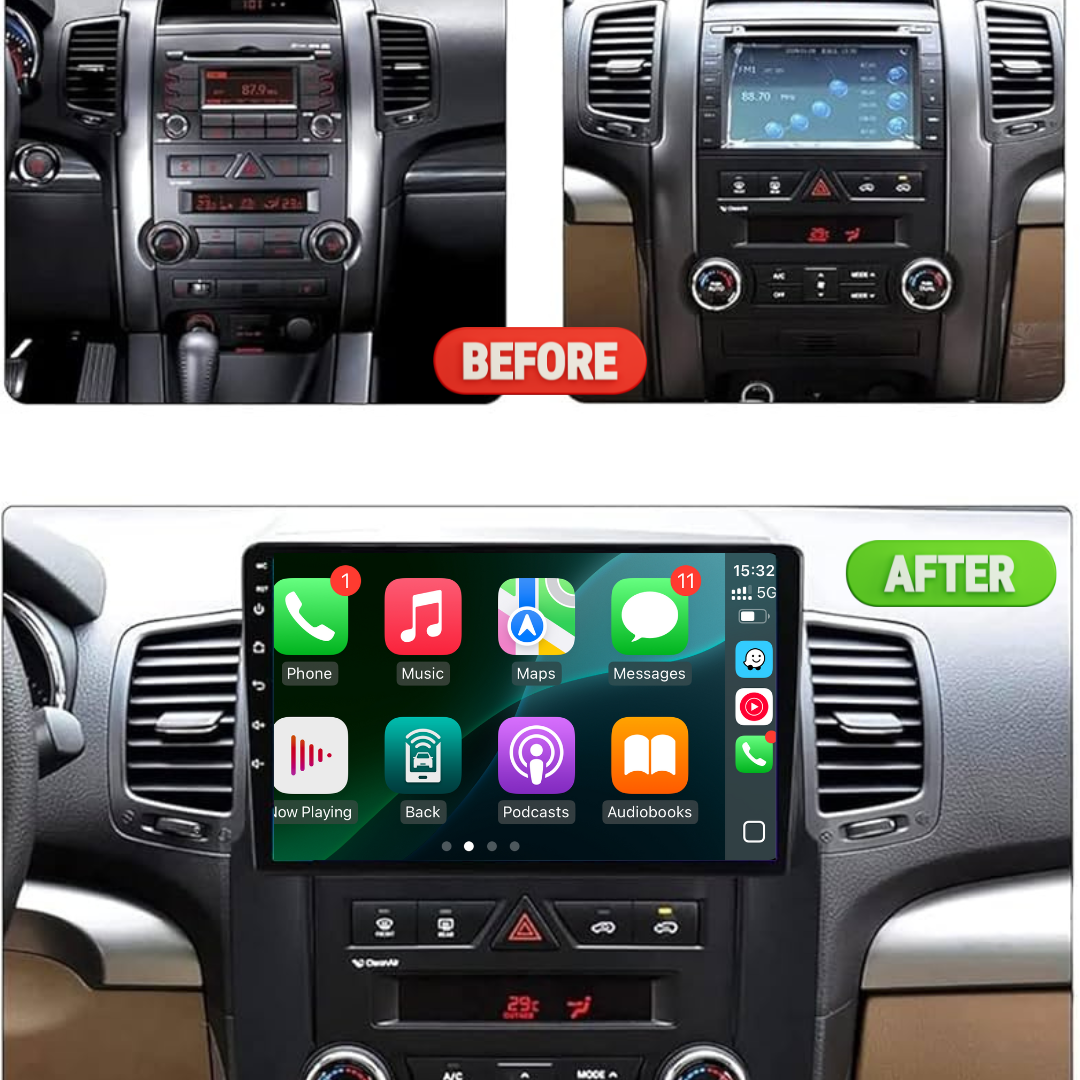 Kia Sorento Apple Carplay / Android Auto 9" Stereo Upgrade 2009-12