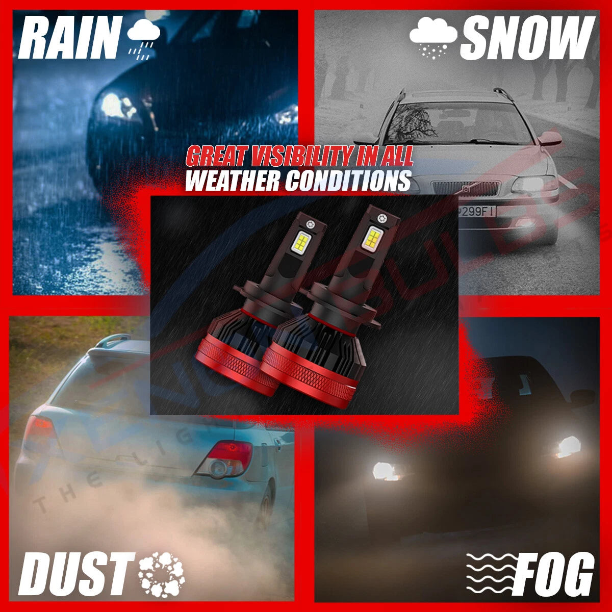 uper Beam 60 Canbus Error Free 120W 12000LM, Led Headlight 6000K Super Bright Bulbs with Advance Cooling Fan