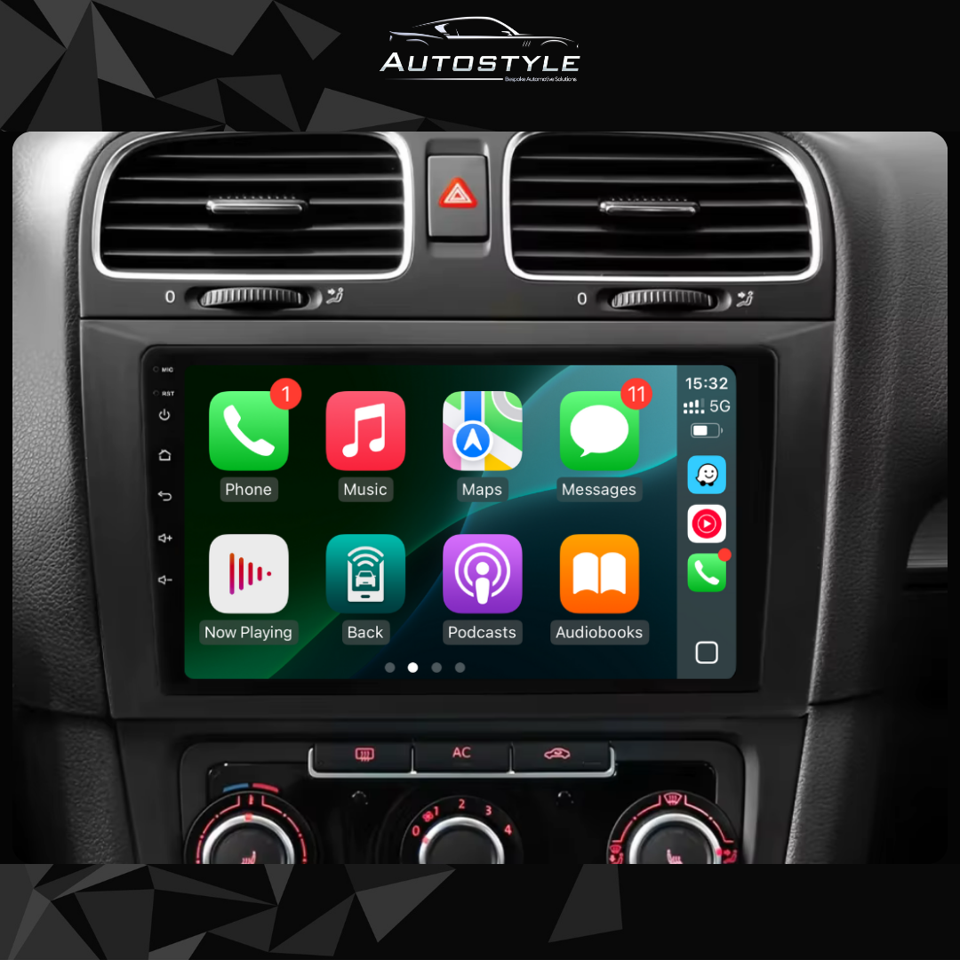 VW Golf Mk6 Apple Carplay / Android Auto 9" Stereo Upgrade RHD