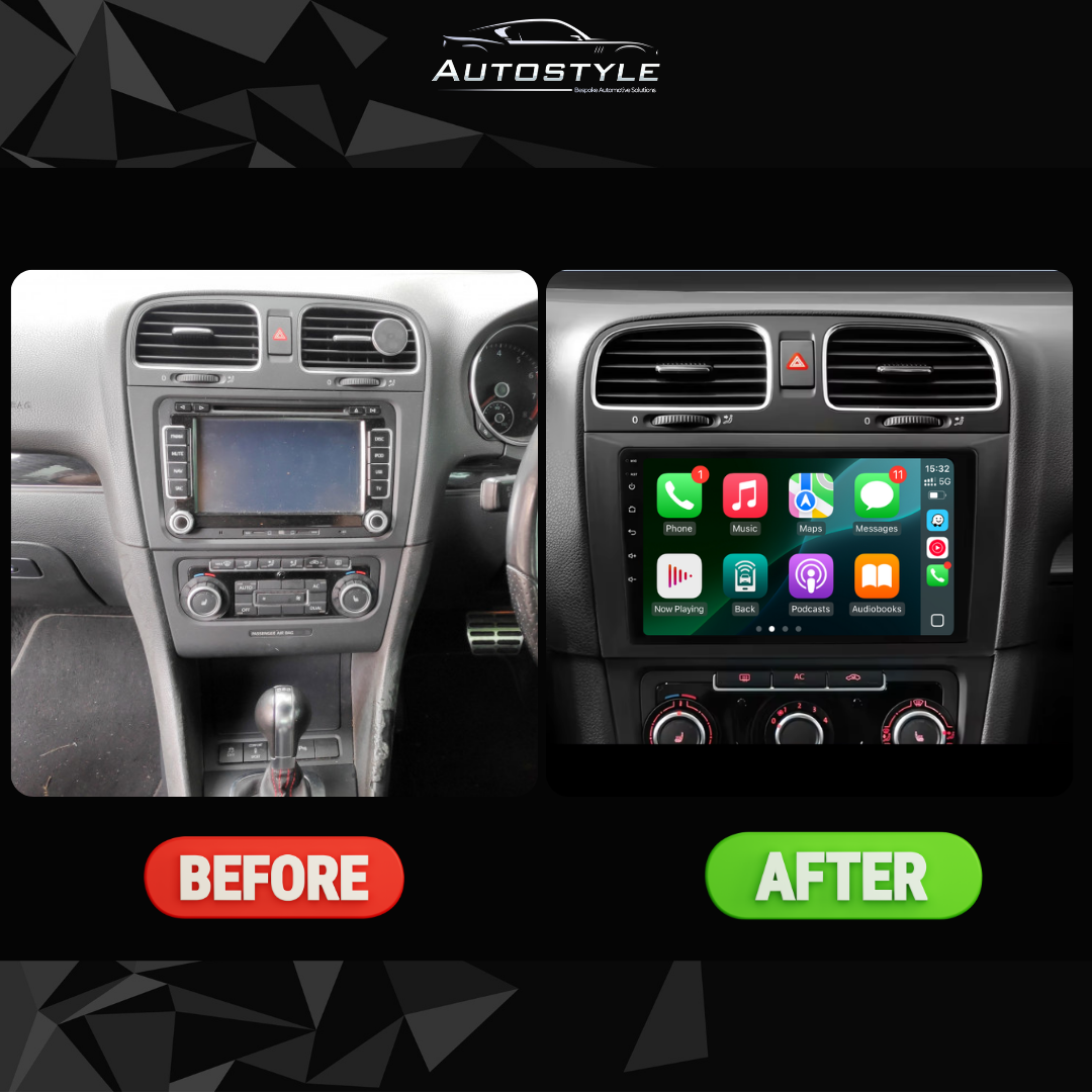 VW Golf Mk6 Apple Carplay / Android Auto 9" Stereo Upgrade RHD
