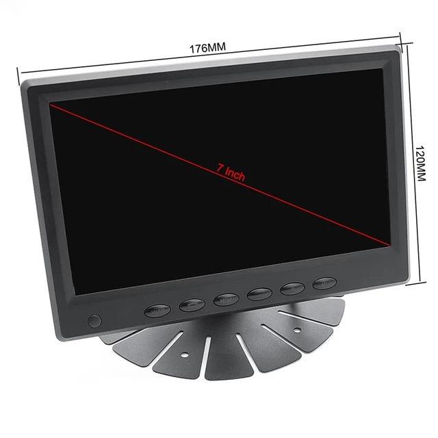 7" AHD Monitor TFT Colour LCD Digital Screen Display (2 Video Inputs) - AUTOSTYLE UK