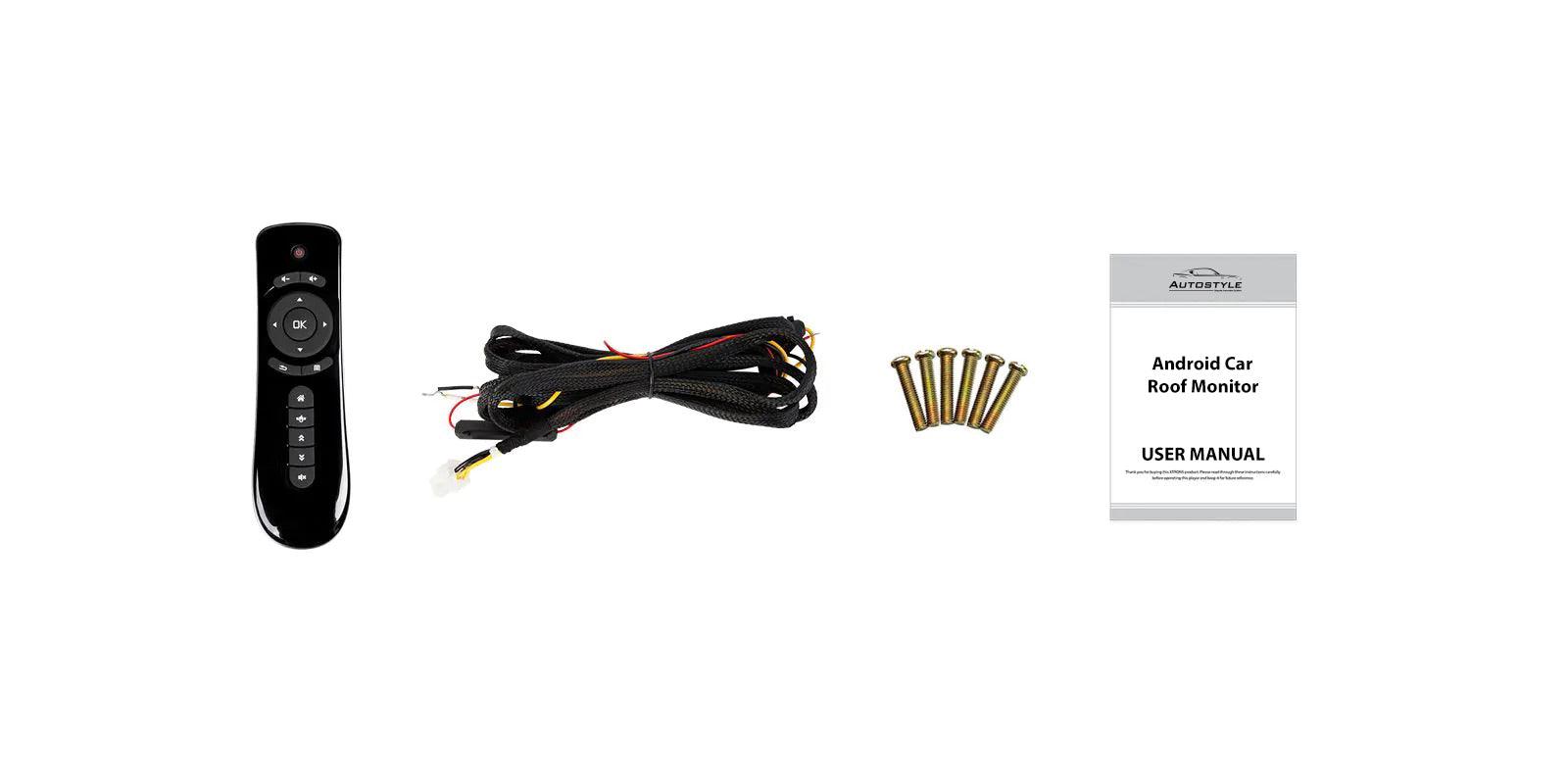 Android Rear Entertainment Car Roof Mount Monitor - AUTOSTYLE UK