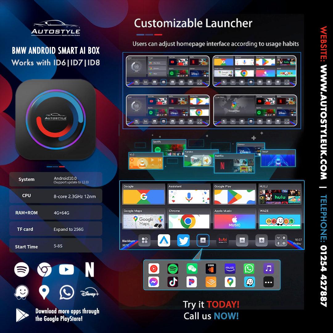 BMW ID6/ID7/ID8 Android CarPlay Smart AI Box - Autostyle UK