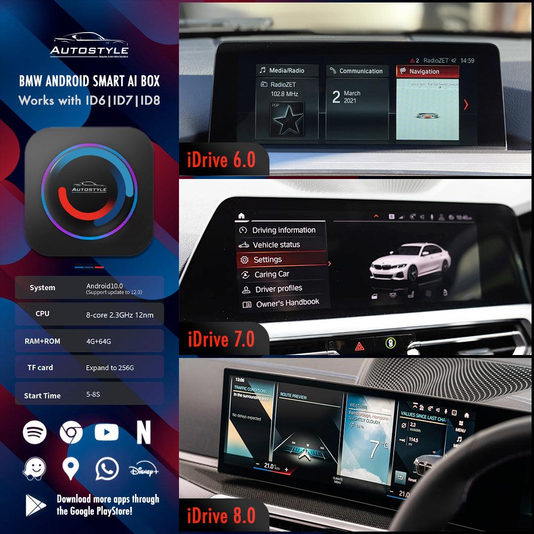 BMW ID6/ID7/ID8 Android Smart AI Box for cars with OEM Apple CarPlay - AUTOSTYLE UK