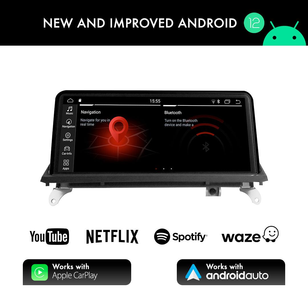 BMW X5 E70 (2011-2013) CIC 10.25" Android Screen Upgrade and Wireless Apple CarPlay - AUTOSTYLE UK
