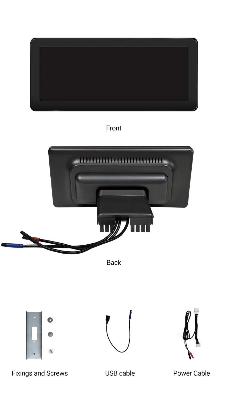 Tesla Model 3 / Model Y 9" LCD Virtual Cluster Clock + CarPlay Display Upgrade - AUTOSTYLE UK